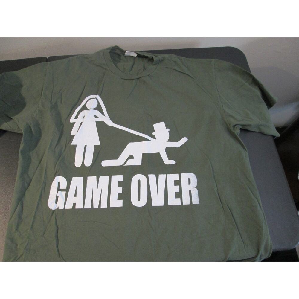 EUC Funny T Shirt Groom Family sz XL Game over